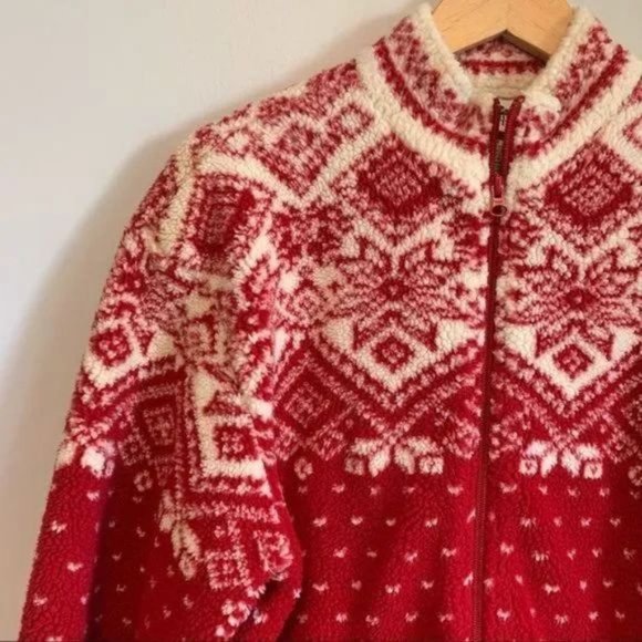 Vintage northern reflection fair isle fuzzy jacket Size medium - Picture 15 of 15